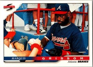 1996 Score Baseball Card Marquis Grissom Atlanta Braves sk20734