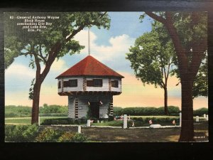 Vintage Postcard 1942 General Anthony Wayne Block House Erie Bay Lake Erie PA