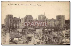 Old Postcard Avignon Vue Generale du Palais des Papes
