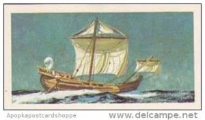 Brooke Bond Vintage Trade Card Saga Of Ships 1970 No 3 Roman Grain Ship