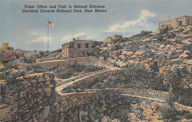 Ticket Office, Trail to Natural Entrance Carlsbad Caverns National Park, New ...