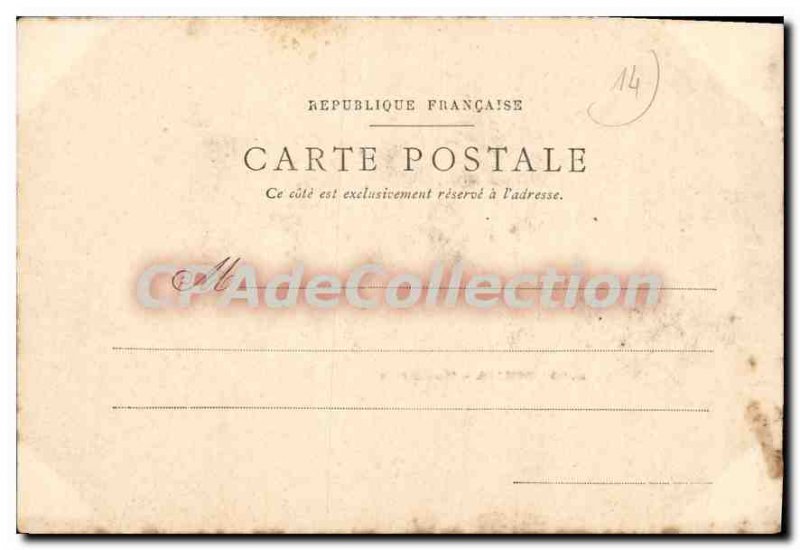 Postcard Old Courseulles instead of Caen