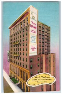 c1940's Hotel Diplomat Building Broadway New York City New York NY Postcard 
