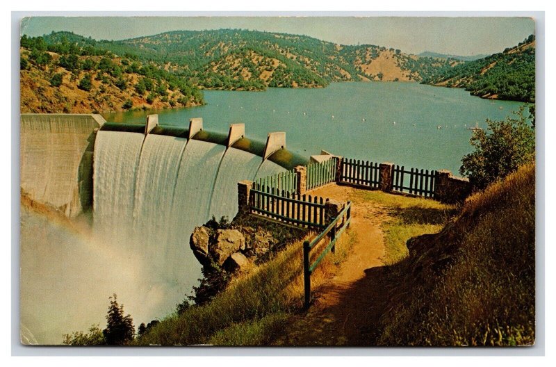 Englebright Dam Yuba River Grass Valley California CA UNP Chrome Postcard R11