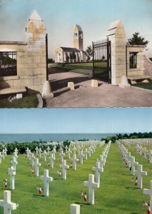 Saint James American Cemetary Entrance & Graveyard 2x Postcard s