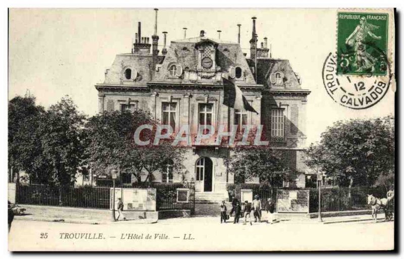 Old Postcard Trouville L & # City 39Hotel