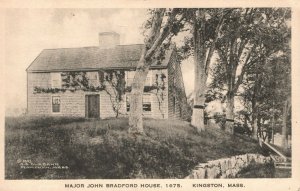 Kingston MA-Massachusetts, Major John Bradford House 1675, Vintage Postcard