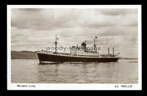 ca0665 - Wilson Line Cargo Ship - Rollo - postcard