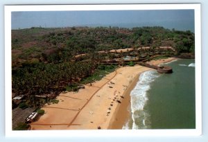 SINQUERIM BEACH, Goa India ~ AERIAL VIEW Hotel?  4x6 Postcard