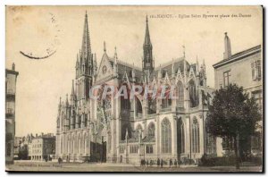 Nancy Old Postcard Church of Saint Epvre and up ladies