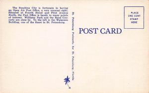 Open Air Post Office, St. Petersburg, Florida, Early Postcard, Unused