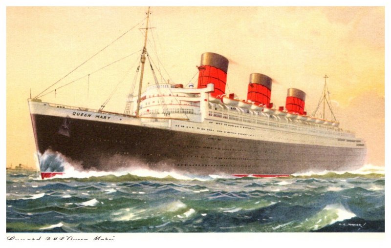 R M S Queen Mary  Cunard Line