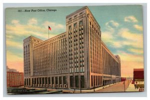 Vintage 1930's Postcard Panoramic View New Post Office Building Chicago Illinois