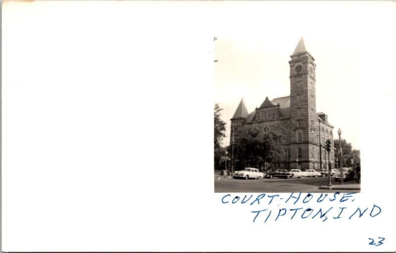 Real Photo Postcard Court House in Tipton, Indiana