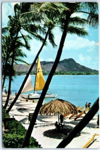 Postcard - Waikiki Beach - Honolulu, Hawaii