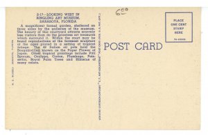 FL - Sarasota. John & Mable Ringling Art Museum, Looking West