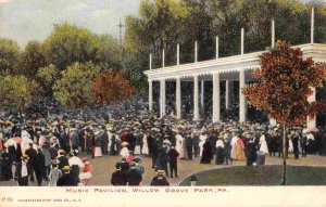 Music Pavilion Willow Grove Amusement Park Philadelphia PA color postcard