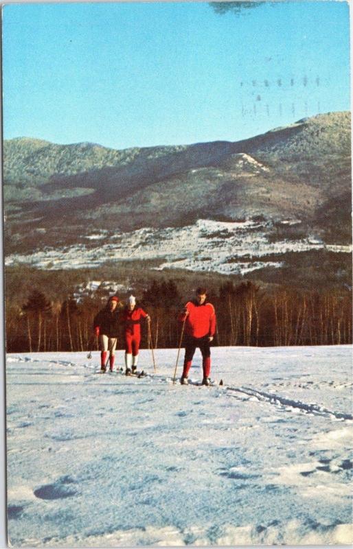 People Cross-Country skiing at the Trap Family Lodge in Stowe, Vermont