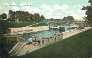 Kentucky Louisville Government Locks Bagby-Howe  C-1910 Postcard 22-7263