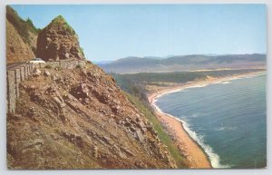 Oregon~Highway 101 Coastal View~1950s Postcard