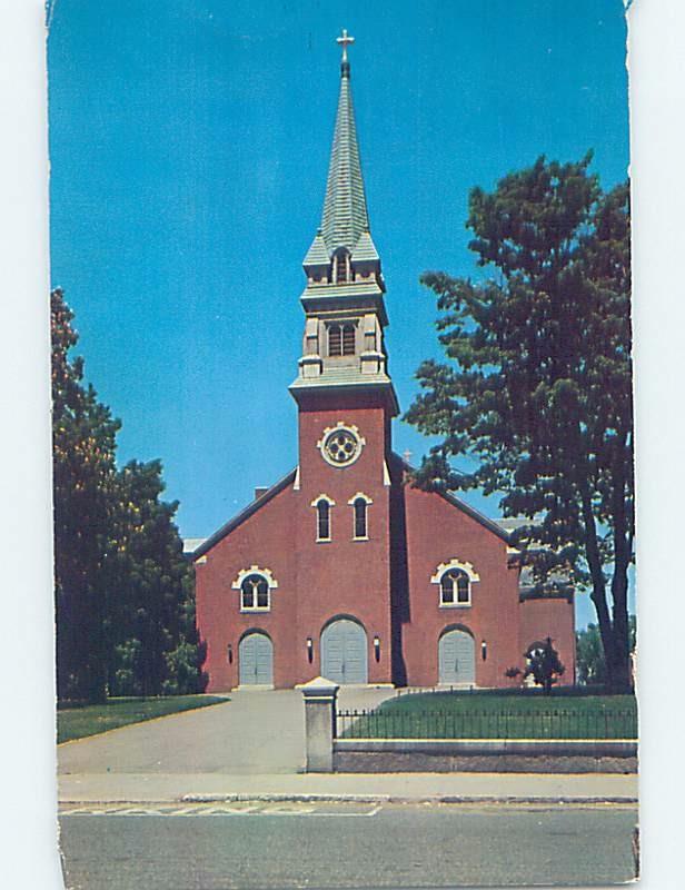 Pre-1980 CHURCH SCENE Waltham - Near Boston Massachusetts MA A9247