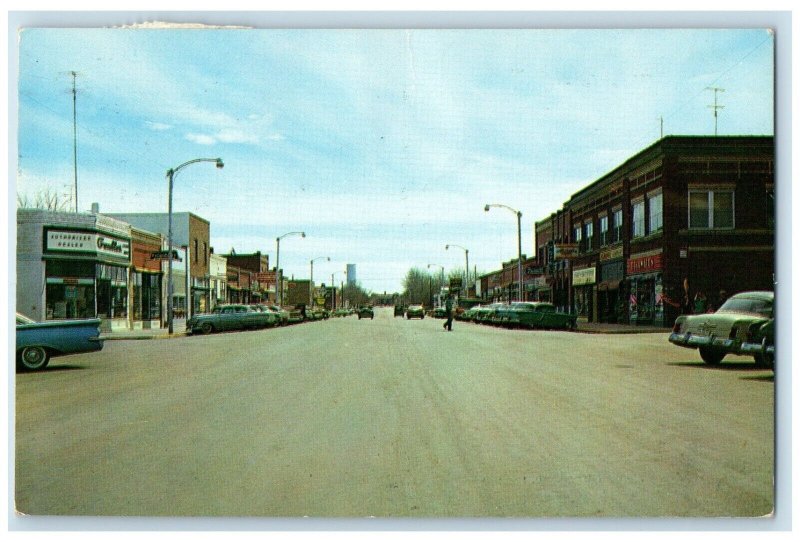 1963 Busy Day Downtown Business Section Classic Cars Yuma Colorado CO