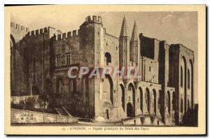 Postcard Old Avignon main fa?ade of the palace of the popes