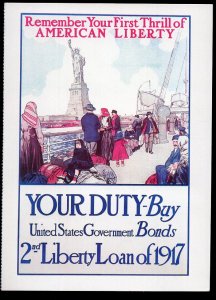 Liberty Postcard Family Circle World War 1 Poster YOUR DUTY 2nd Liberty 1917