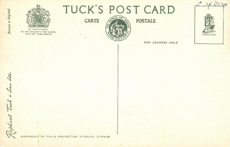 cyprus, TROODOS, Mountain Village (1950s) Tuck Postcard (1)