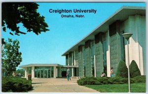 c1970s Omaha, Neb Alumni Memorial Library Creighton University School NE PC A236