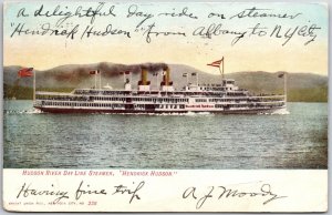 1907 Hudson River Day Line Steamer Hendrick Hudson Ship, Vintage Postcard