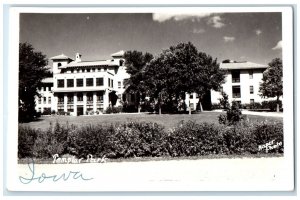 c1940's Templar Park Building Storm Lake Iowa IA RPPC Photo Vintage Postcard