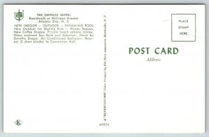 The Empress Motel  Atlantic City  New Jersey   Postcard