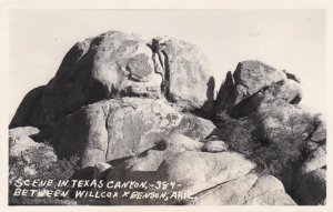 Arizona Scene In Texas Canyon Real Photo