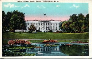 postcard - Washington DC - The White House - south front