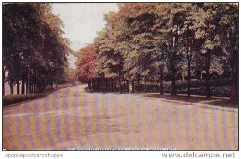 Indiana South Bend Sunnyside Driveway 1912