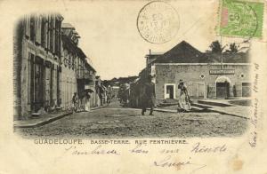 guadeloupe, BASSE-TERRE, Rue Penthièvre (1903) Stamp