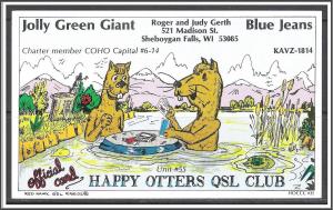 Wisconsin - QSL - Happy Otters Club - (MX-001)