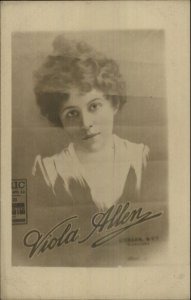 Real Photo Postcard VIOLA ALLEN Poster For Performance Cincinnati c1910