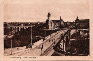 Luxembourg Pont Adolphe Vintage Postcard C123