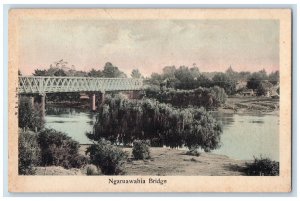 c1940's Ngaruawahia Bridge Ngāruawāhia New Zealand Unposted Postcard