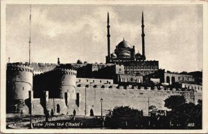 Egypt Cairo View From The Citadel Vintage Postcard C154