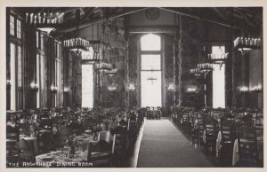 Ahwahnee Dining Room Restaurant Yosemite Calafornia Vintage Real Photo Postcard