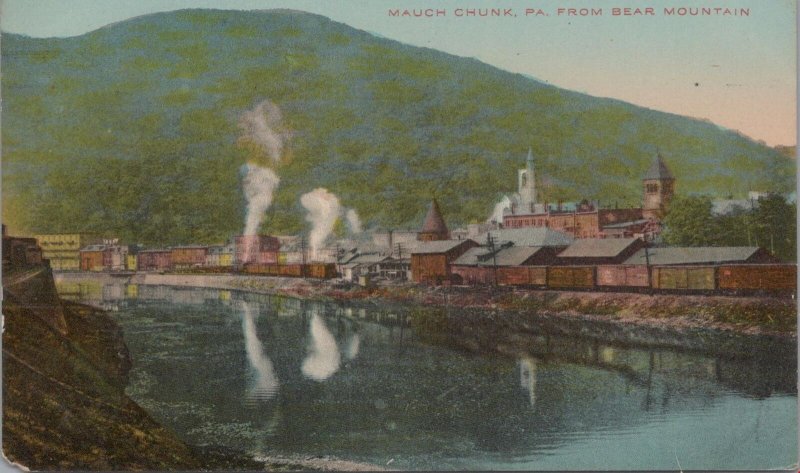 Postcard From Bear Mountain Mauch Chunk PA 1912