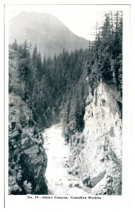 Vintage Albert Canyon, Canadian Rockies, Landscape, BC, Canada Postcard
