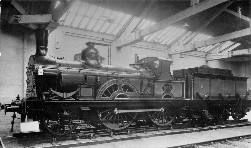 1950s York Railway Museum Fletcher UK Locomotive 2-4-0 RPPC real photo 8739