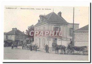 Rambouillet Postcard Old House Gaillard Car rental company (reproduction)