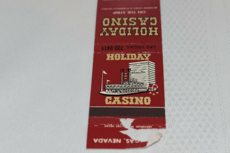 Holiday Casino Las Vegas Nevada Red 20 Strike Matchbook Cover