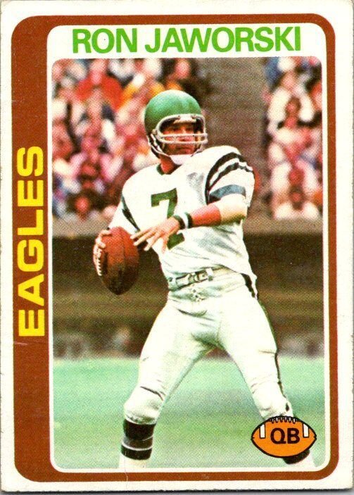 1978 Topps Football Card Ron Jaworski Philadelphia Eagles sk7236