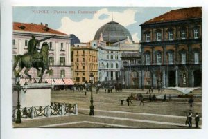 426015 ITALY NAPOLI Piazza del Plebiscito Vintage postcard